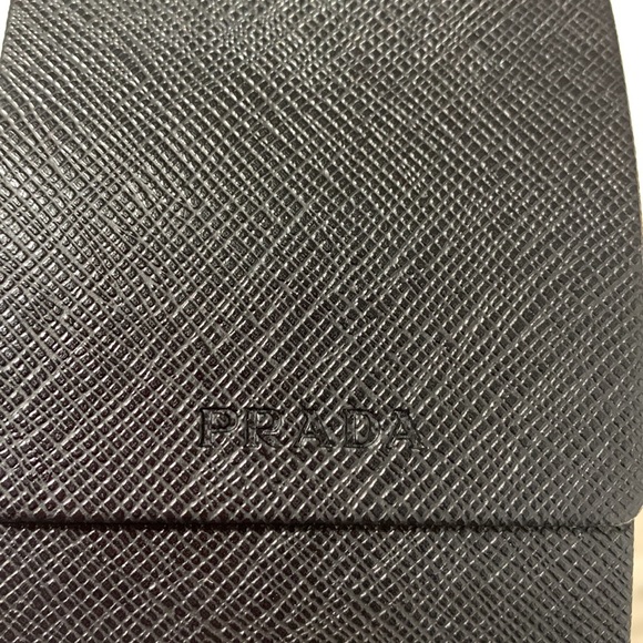 PRADA eyewear case textured velvet lined Prada microfiber cloth magnetic closure - Picture 3 of 12